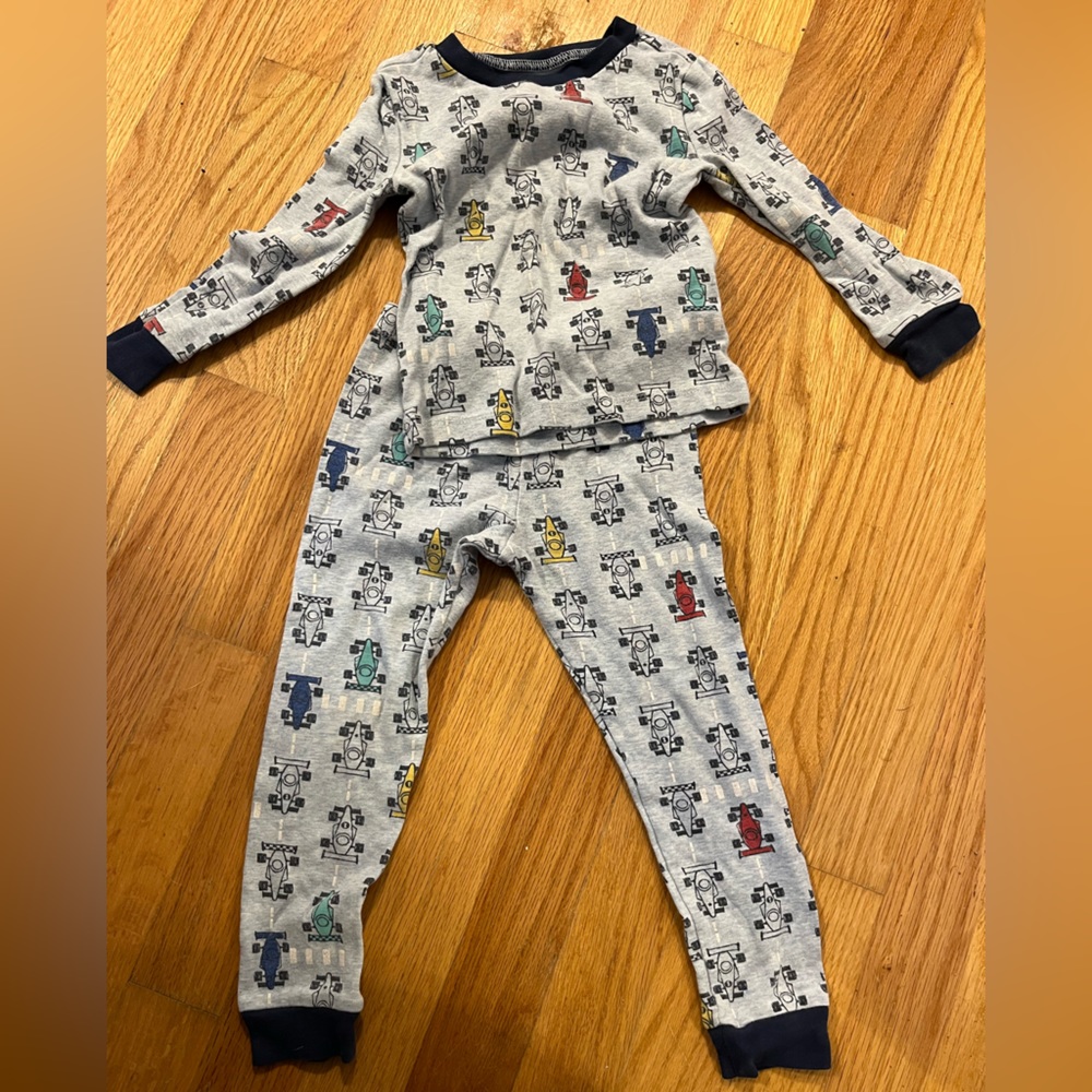 Little me boys cars 100% cotton pajama set 3T